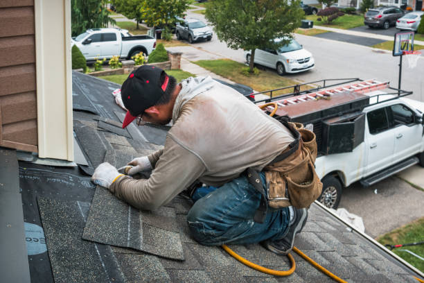 Professional Roofing technician working in Victoria, MN